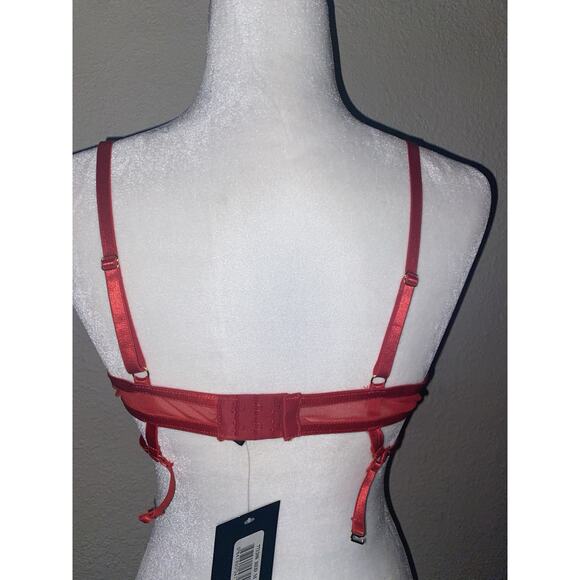 For Play Cut Out Bra M Red Vinyl Cosplay New Forplay - Picture 4 of 6